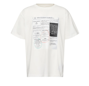 MM6 Maison Margiela - Newspaper Logo T-shirt 