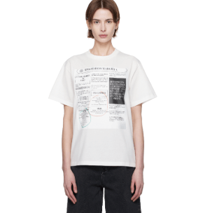 MM6 Maison Margiela - Newspaper Logo T-shirt 