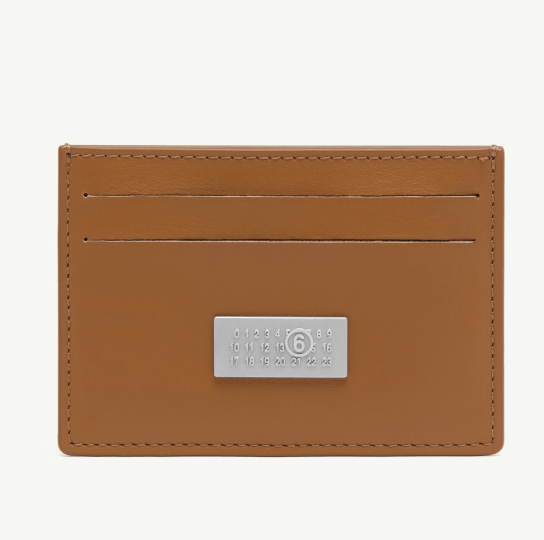 MM6 Maison Margiela Tan Leather Card Holder