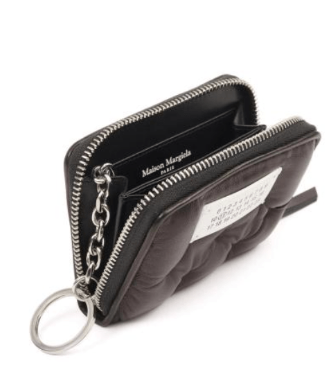 Maison Margiela Glam Slam Embroidered Coin Card Holder Black