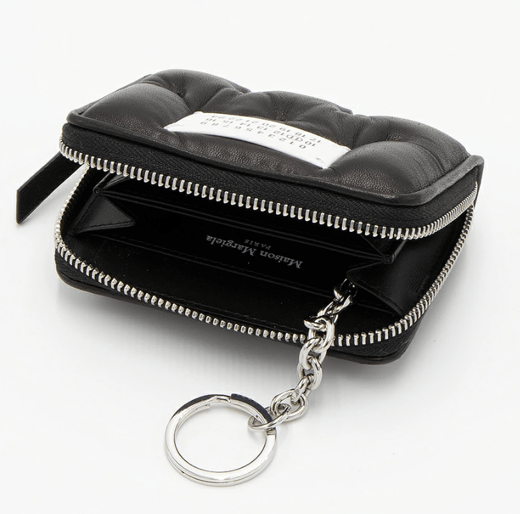 Maison Margiela Glam Slam Embroidered Coin Card Holder Black