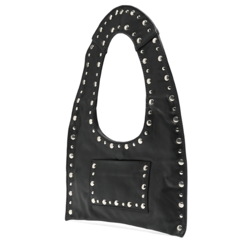 FRANCA Stud Detail Leather Tote Bag