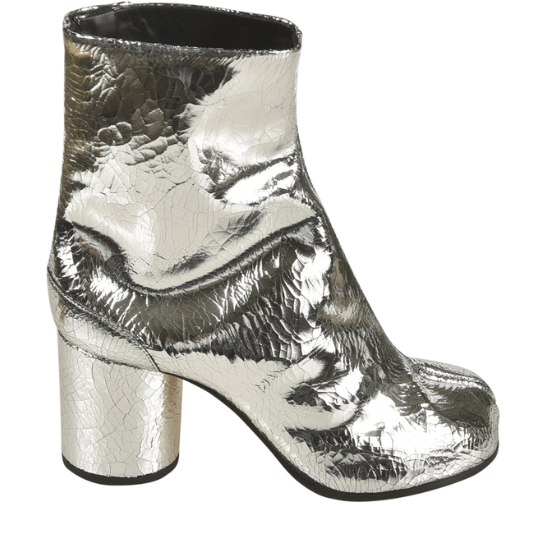 Silver Tabi broken mirror boots