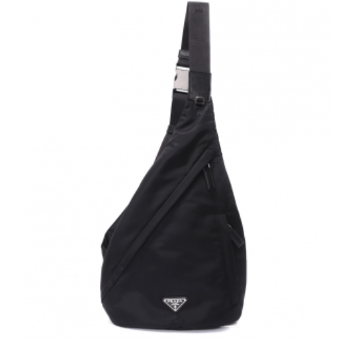 Re-Nylon and leather backpack