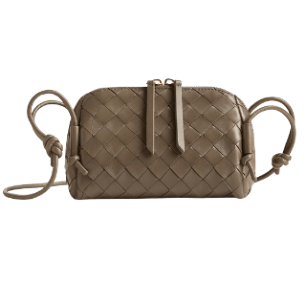 Bottega Veneta Intrecciato Concert Pouch Pinecone