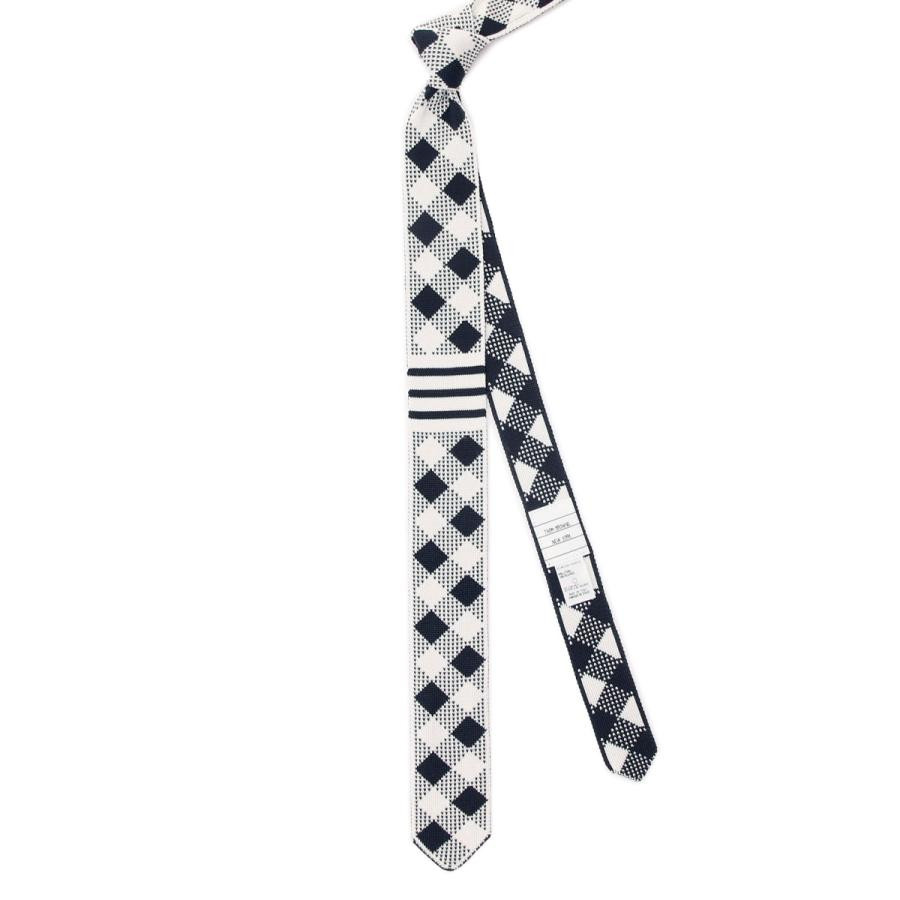 BAR & GINGHAM CHECK Tie - Blue