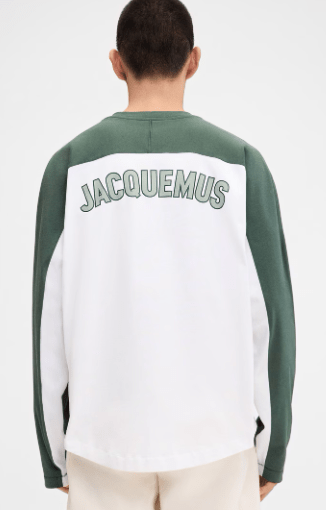 BASEBALL BACK LOGO PRINT LONG SLEEVE TOP