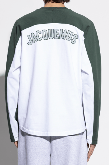 BASEBALL BACK LOGO PRINT LONG SLEEVE TOP