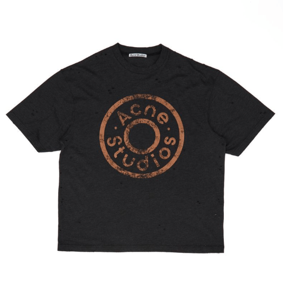 Logo T-Shirt Relaxed Fit - Black Melange