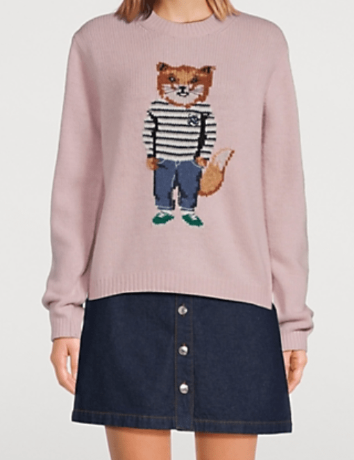 DRESSED FOX INTARSIA JUMPER