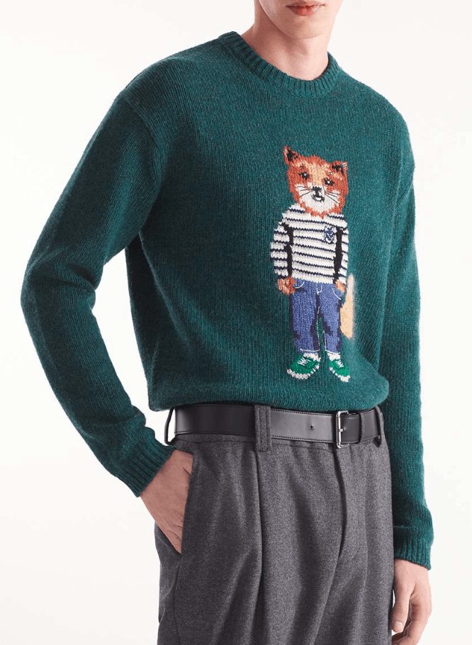 DRESSED FOX INTARSIA JUMPER