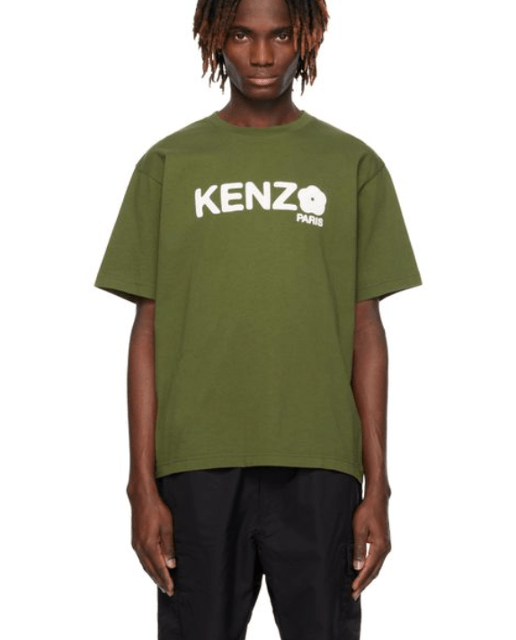 KENZO Paris 'Boke Flower 2.0' Oversized T-Shirt in Green 