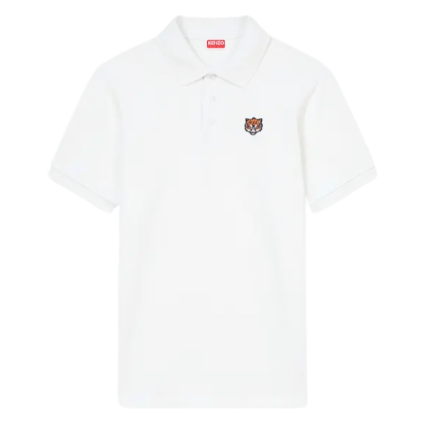 'KENZO Happy Tiger' embroidered slim polo in cotton