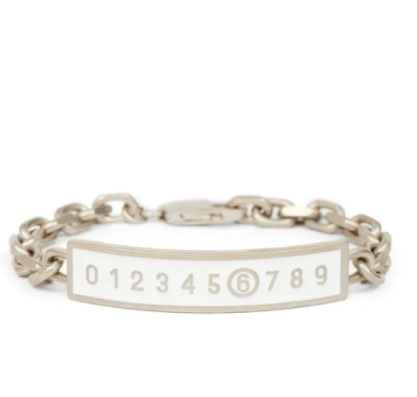 SS25 Number Logo Chain Bracelet