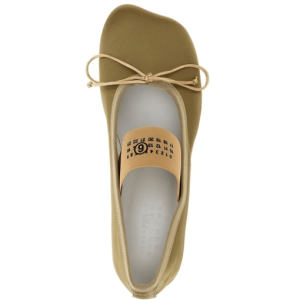 SS25 Number Logo Band Bow Flat Shoes