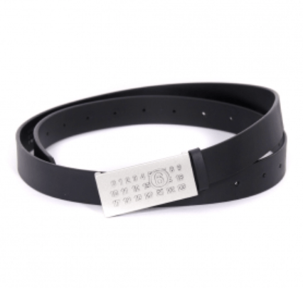 (M) MM6 Maison Margiela Numeric Belt Black