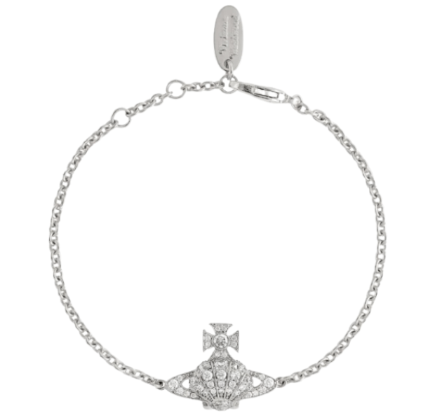 Vivienne Westwood Natalina Bracelet Platinum White CZ