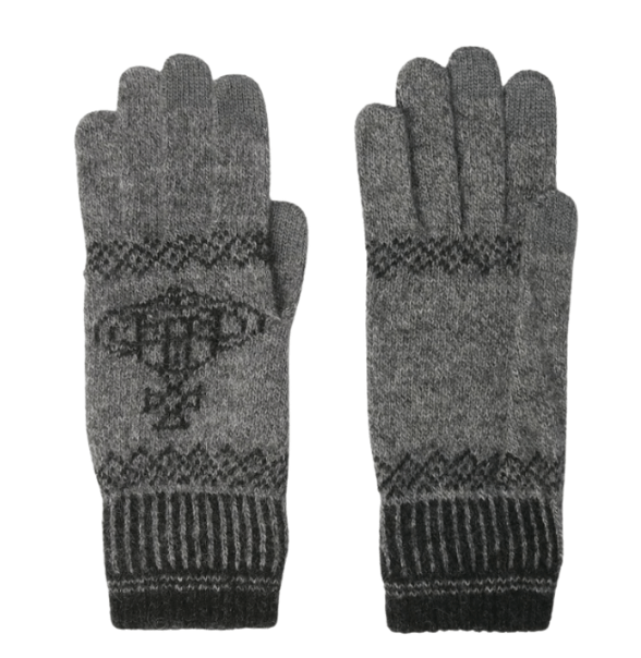 (W) Vivienne Westwood Big Orb Knit Gloves Grey