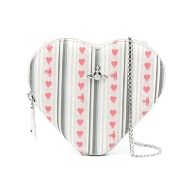 SS25 ORB Logo Heart Chain Shoulder Bag