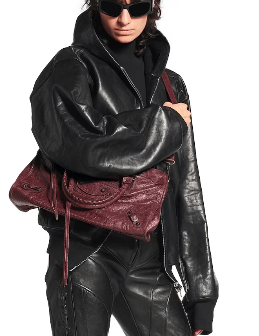 Le City Medium Bag in Dark Burgundy