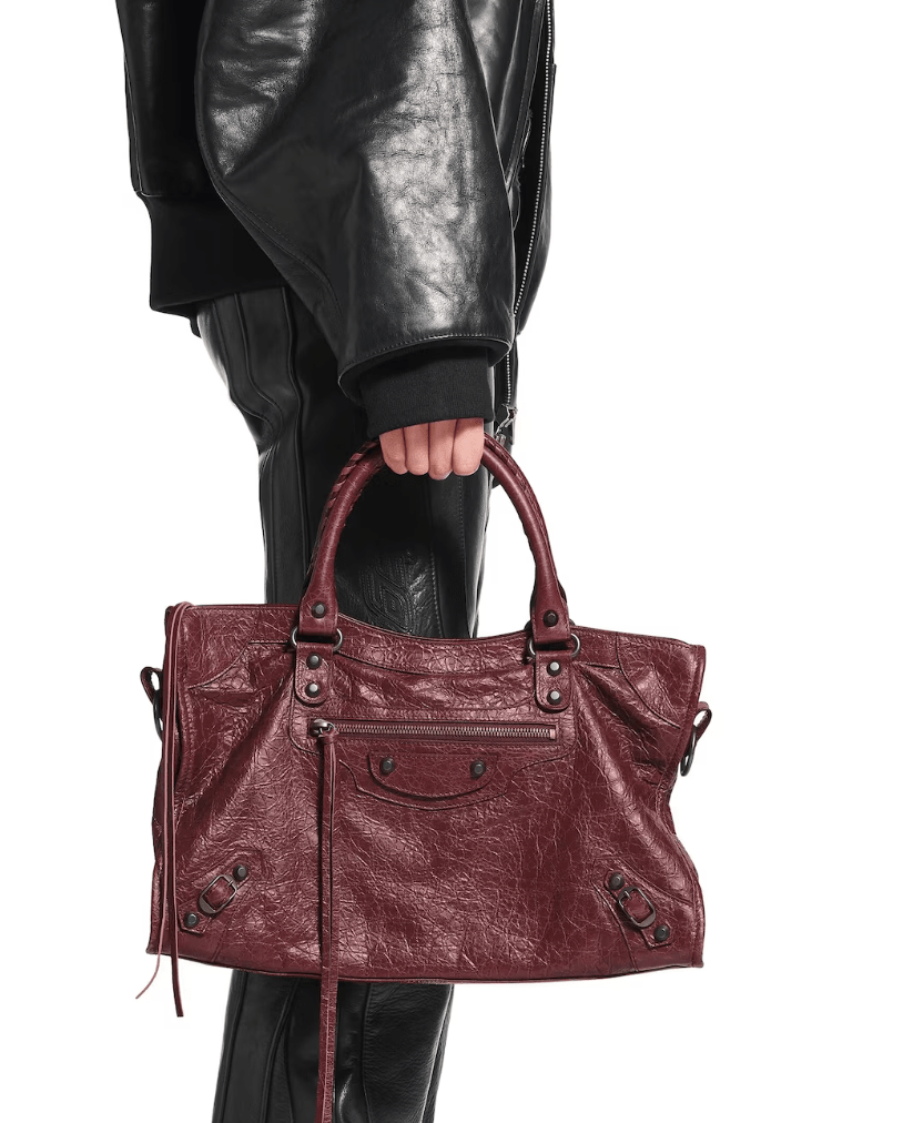 Le City Medium Bag in Dark Burgundy