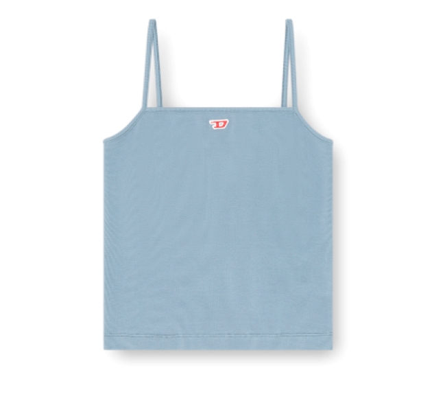 (W) Diesel T-Hop-D Logo Tank Top Light Blue