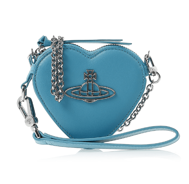  Nappa Thin Line Heart Wristlet