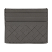 Intrecciato Card Holder - Grey