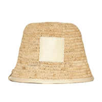 Le Bob Pisiou Raffia Bucket Hat