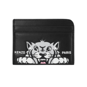 Happy Tiger Card Holder - Black