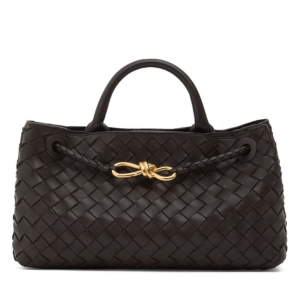 Small East/West Andiamo Top-handle Bag in Intrecciato Leather