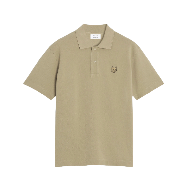Maison Kitsune Bold Fox Head Patch Comfort Polo Cardamon