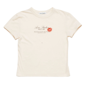 Logo t-shirt Pearl grey FN-WN-TSHI000734