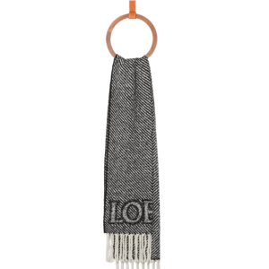 LOEWE scarf in alpaca and wool blend Black