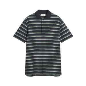 PROFILE FOX PATCH TRI COLOR STRIPES POLO - Polo ink blue