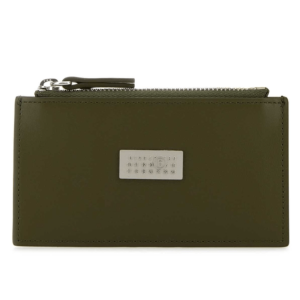 Number Logo Leather Card Wallet