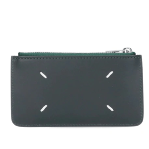 ZIPPED CARD HOLDER DARK GREEN