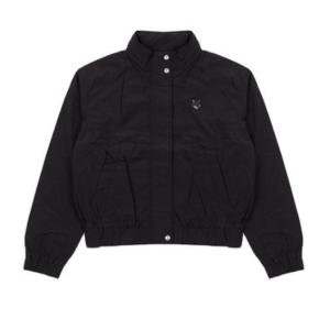 MAISON KITSUNE BOLD FOX HEAD WINDBREAKER JACKET - BLACK
