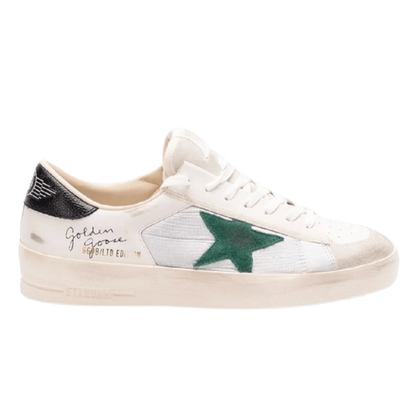  GOLDEN GOOSE WHITE LEATHER STARDAN SNEAKER