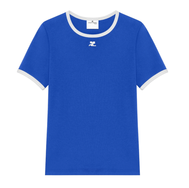 (W) Courreges Heritage T-Shirt Denim BLUE
