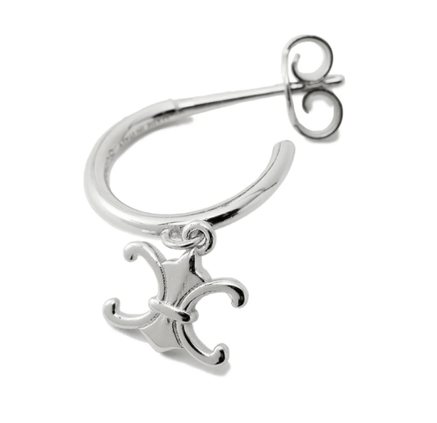 TRIOMPHE DE LYS EARRING IN STERLING SILVER