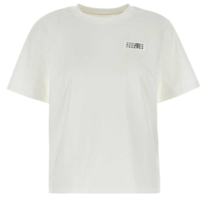 (W) MM6 Maison Margiela Print T-Shirt White
