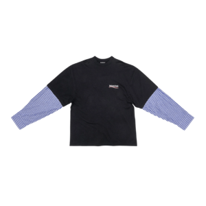 Balenciaga Political Campaign Layered T-Shirt Black
