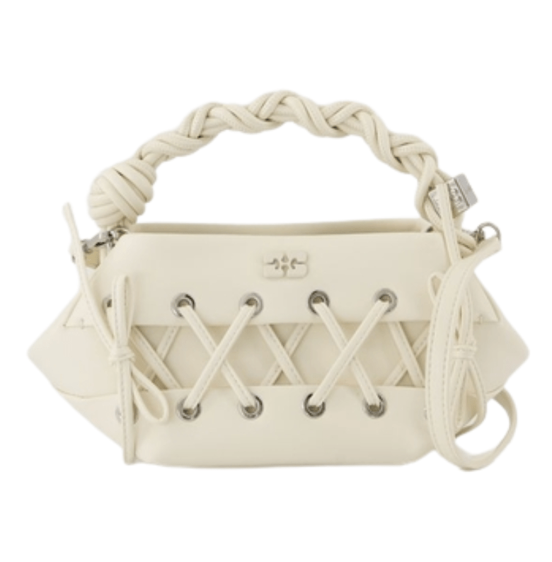 BOU Logo Lace-Up Tote Bag