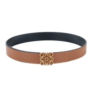 Anagram Buckle Leather Belt
