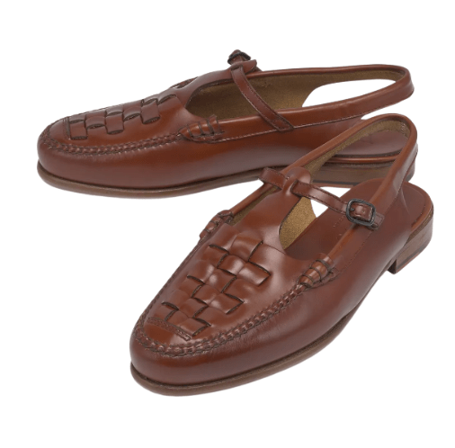 (W) Hereu Roqueta Slingback T-Bar Loafer Tan