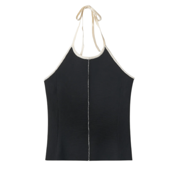 Sleeveless T-shirt - Black