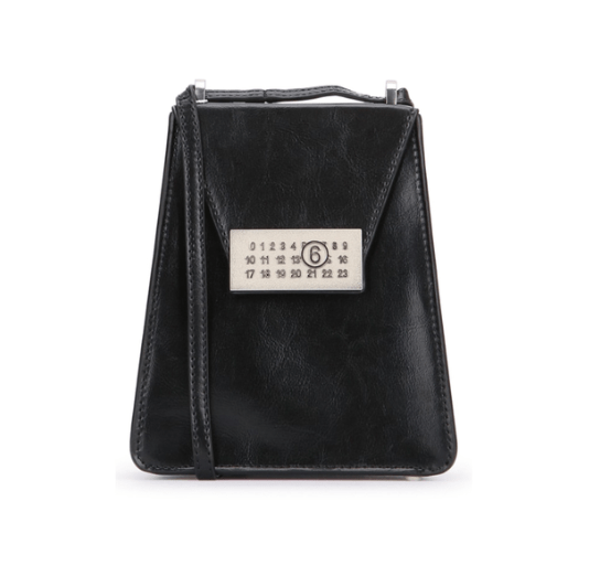 MM6 Maison Margiela Black Shoulder Bag - BLACK 