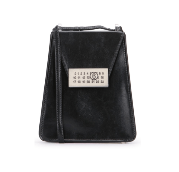 MM6 Maison Margiela Black Shoulder Bag - BLACK 
