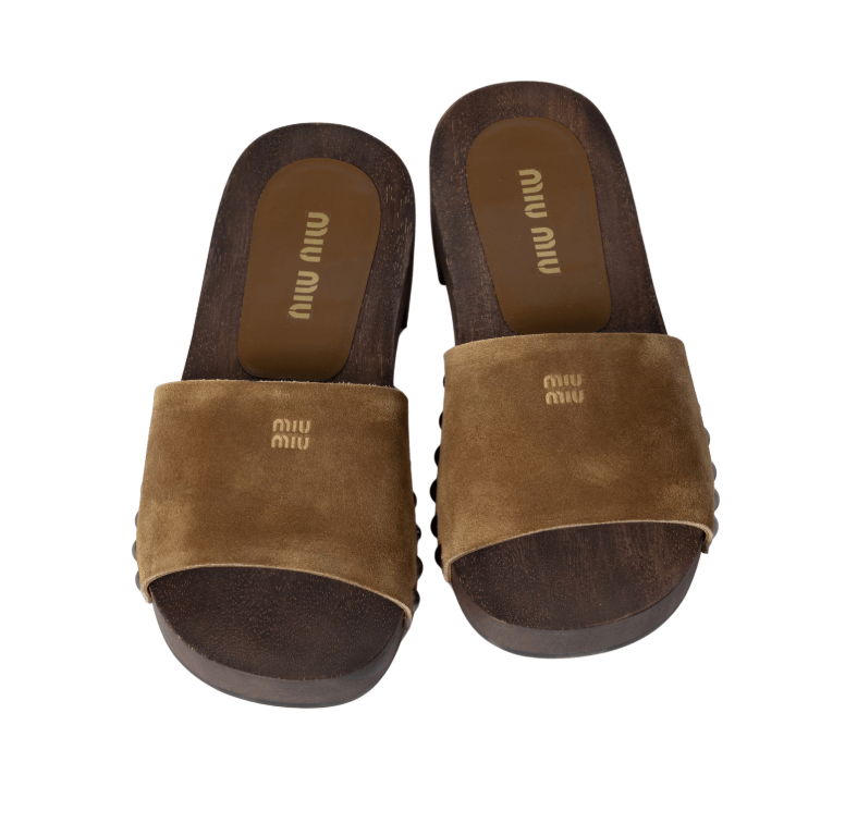 Fade Suede Clog Slides